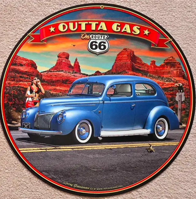 Route 66 Metal Signs  in Arts & Collectibles in Edmonton - Image 7