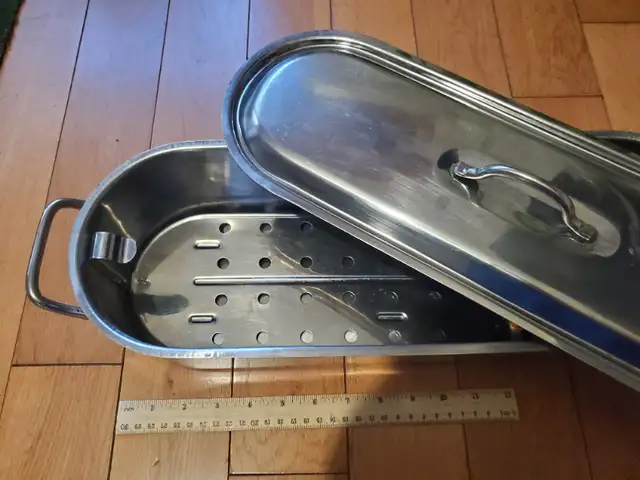 Stainless Steel Fish Poacher, 18 Inch628632679825931219
