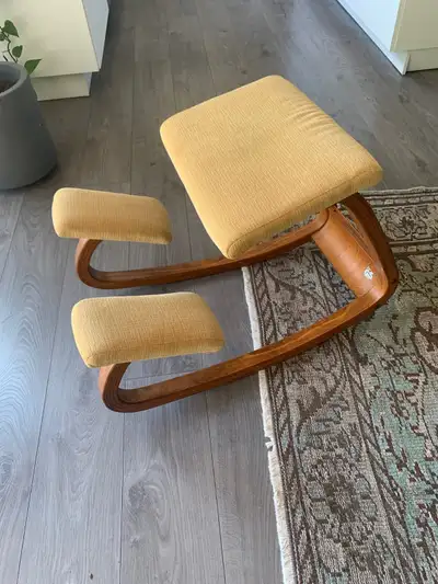 Peter Opsik Gravity Balans chair MCM by Stokke Norwegian butter, View more