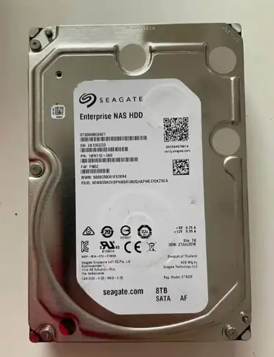 Seagate ST8000NE001 8TB 3.5" SATA3 NAS Hard Drive tested and wiped firm price