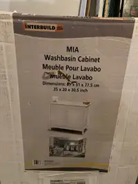 Cabinet/base pour lavabo de salle de bain blanc
