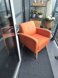 Orange armchair/ chair