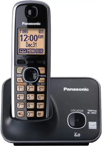 Panasonic KX-TG4111C DECT 6.0 Plus Expandable Single Handset, View more