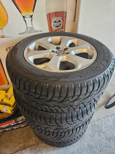 Set of 4 Toyo Observe G3 Ice, 235/60 18" on Volvo XC rims from 2013 XC 60. Tires only 2 winters $900...