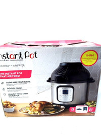 Instant Pot Duo Crisp XL 8Qt 11-in-1 Air Fryer & Pressure cooker