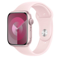 Apple Watch Series 9 GPS 45mm Light pink sports band S/M