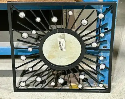 Starburst Decorative Wall Mirror (w White Gems), View more