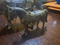 1950's Cast Metal Carnival Horses