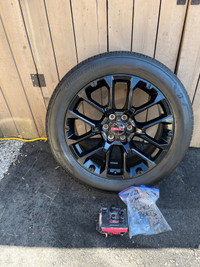Factory Oringal OEM 22” GMC Rim’s with Bridgestone ALENZA Tires 