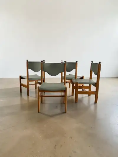 Mid century solid wood chairs, View more