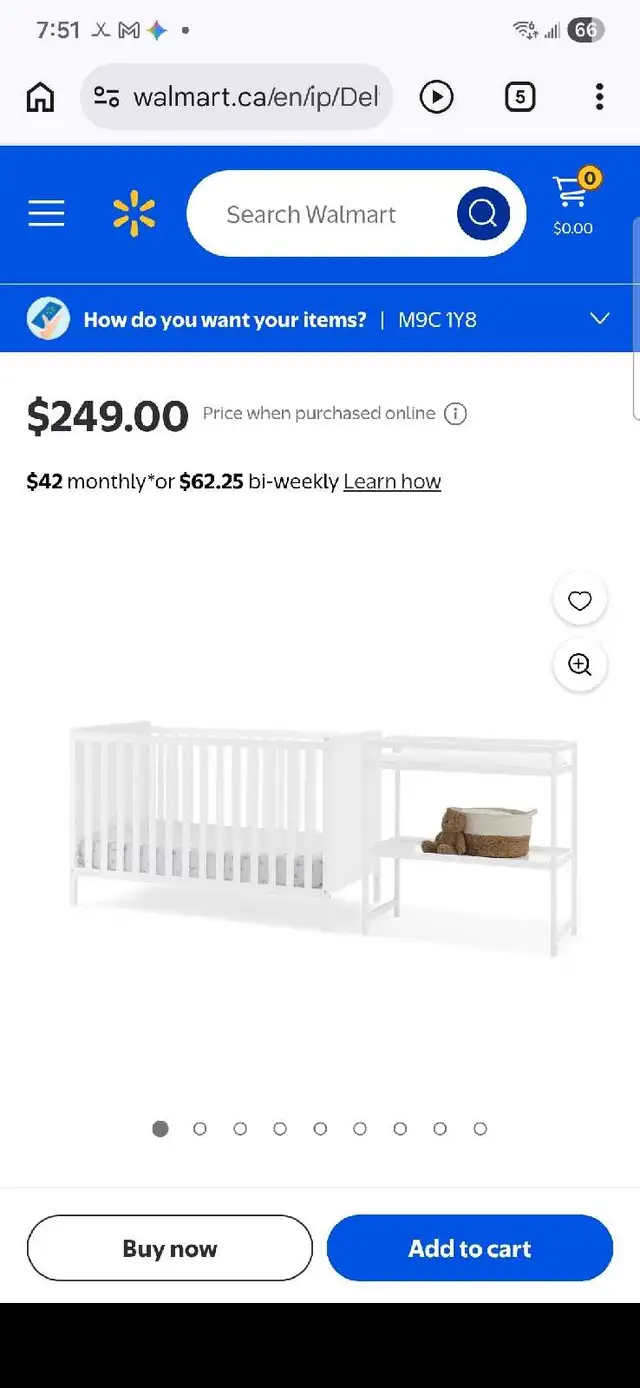 Crib with Change Table in Cribs in Mississauga / Peel Region - Image 2