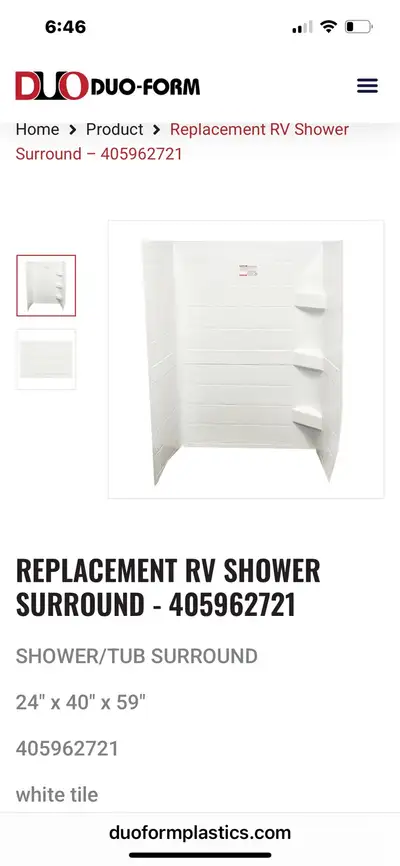 Wanted.. I need a used but in good condition Travel trailer bathroom tub surround.. Please contact m...