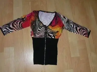 Belldini zip up fitted cardigan $25 Small, rhinestone zipper, View more
