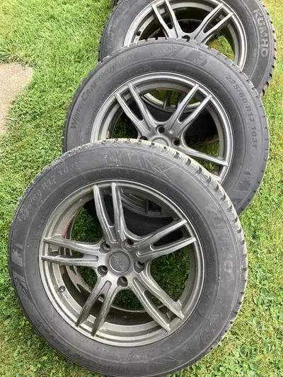 The tires have another winter or two in them, the alloy wheels are in good condition and will fit a...