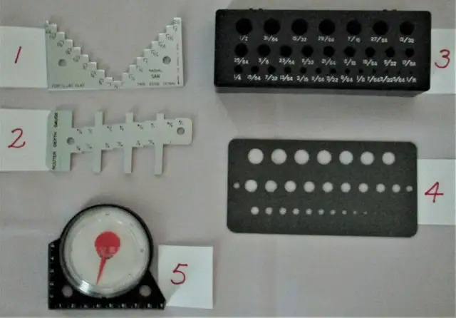Various Gauges, Drill Bit Stand and Level Angle Finder in Power Tools in Belleville - Image 11
