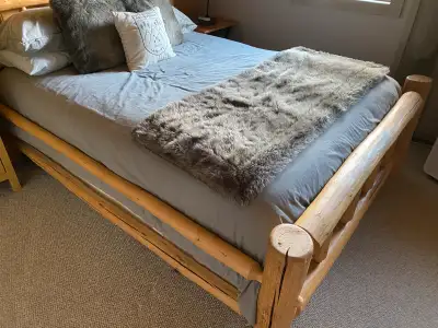 Log Bed Frame - Double, View more