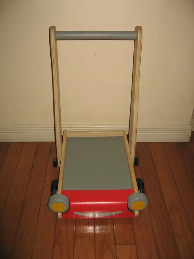 Play Toy Baby Walker with Alphabet - Wooden Push Wagon -Walker in Toys in City of Toronto - Image 7