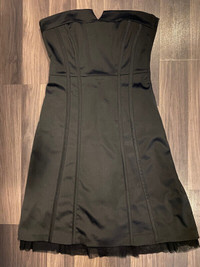RW & CO. Women's Black Strapless Dress - size 4