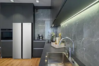refrigerator Hamilton Beach 20.6 cu ft Counter Depth side by sid, View more
