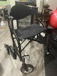 Fuzion foldable sanitize  walker transport wheelchair