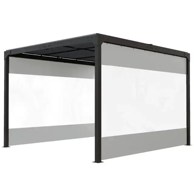 Pergola Gazebo Curtains for 10' x 10' Pergola, 2 Pack Side Panel in Patio & Garden Furniture in Markham / York Region - Image 3