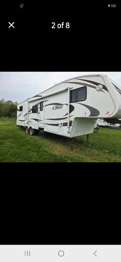 2007 rv Cougar fifthwheel with bunks . Everything works as it should . Ready to camp in and make lot...