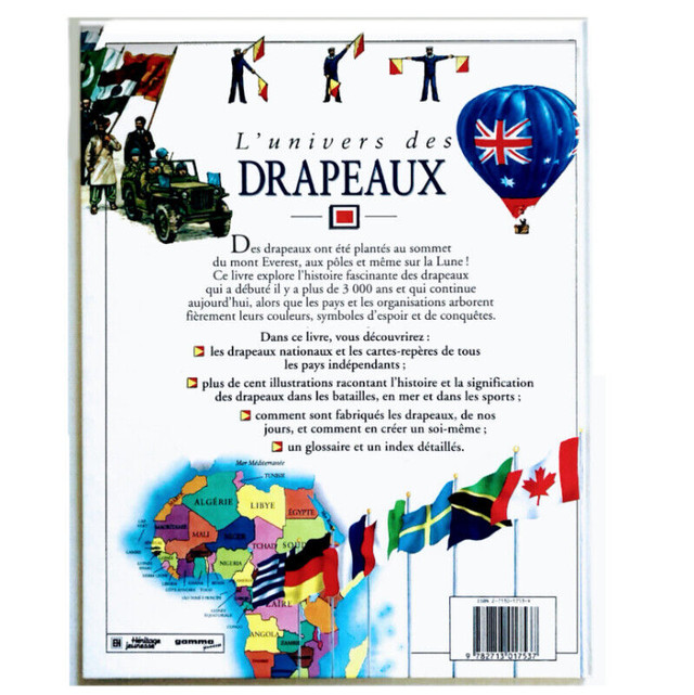 Livre pour enfants: L'Univers des drapeaux. Éd. Héritage dans Livres jeunesse et ados  à Saint-Hyacinthe - Image 3