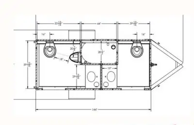 Washroom Trailers for Sale (New) 2 Stall Washroom Trailers (3 available and ready to ship) $32,000 +...