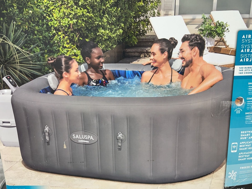 Saluspa Coronado EnergySense Smart AirJet Inflatable Hot Tub | Hot Tubs ...