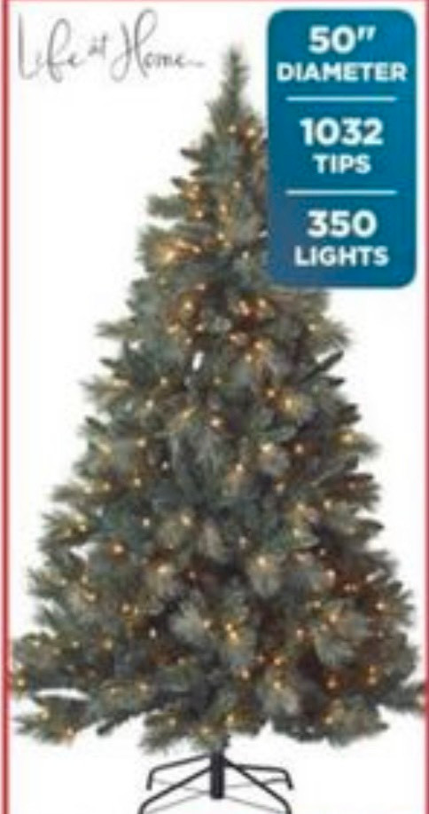 7.5 foot prelit Christmas tree in Holiday, Event & Seasonal in London