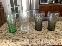 Various Coca Cola glasses 