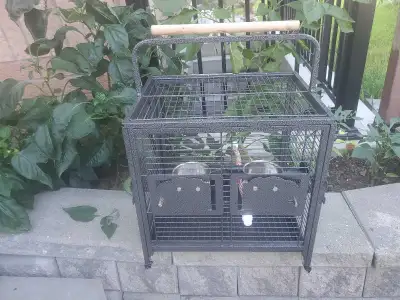 Almost new bird travel cage..., View more