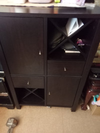 Liquor cabinet with drawers