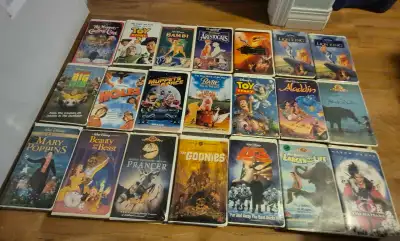 Disney and classic VHS tapes , View more