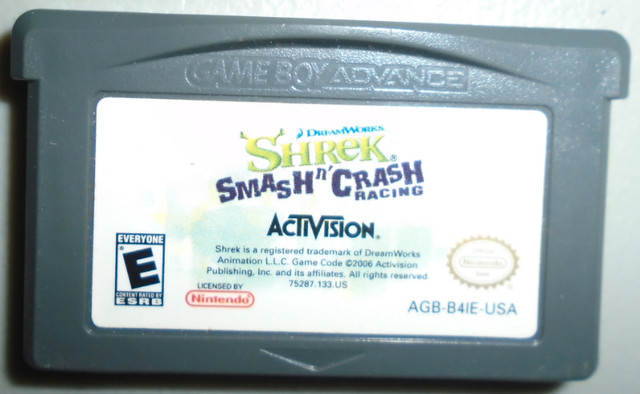 Shrek Smash n' Crash Racing - Game Boy Advance (GBA) Videogame in Older Generation in Brockville