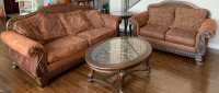 Living room set: sofa and coffee tables