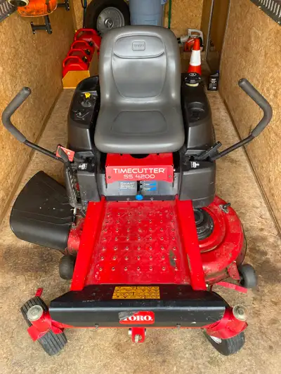5 years old, regularly maintained, comes with fresh oil change, 42” deck.