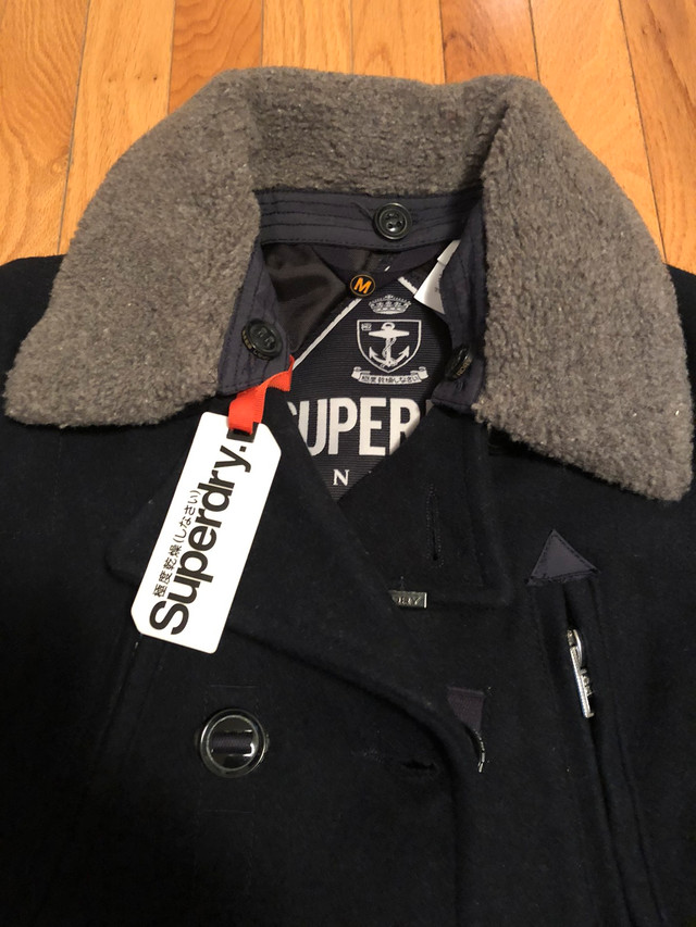 Brand New Women’s Authentic SUPERDRY Navy Label Winter Pea Coat in Women's - Tops & Outerwear in City of Toronto - Image 2