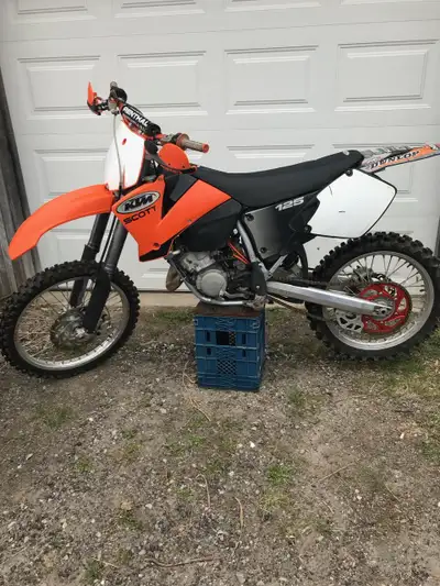 2003 KTM 125 two-stroke ready to go have fun for the summer looking for jet ski so try your trades i...