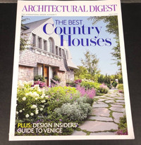 Magazine Back Issues: Architectural Digest: July 2015