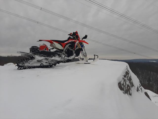 Snowbike + Moto Enduro : Honda 450RX + CAMSO DTS129 dans Motoneiges  à Laval/Rive Nord