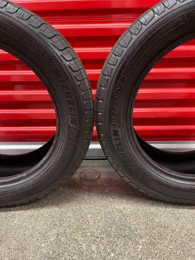 Pair. 205/55R16 91H Michelin Defender T+H. FIRM $150: Two Used All Seasons Tires. Tires Tread Depth:...
