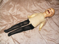 Vintage Ventriloquist Straw Filled Doll 1930's