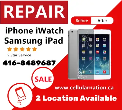 ⭐ PHONE REPAIR SALE⭐ IPHONE-SAMSUNG-iPAD-iWATCH-MACBOOK-SCREEN⭐, View more