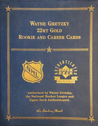 Wayne Gretzky 22KT Gold Rookie and Career Cards