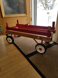Wood Red Wagon vintage 90's