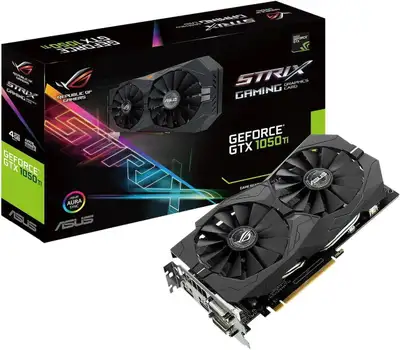 ASUS GeForce GTX 1050Ti 4GB ROG STRIX Gaming Graphics Card, View more