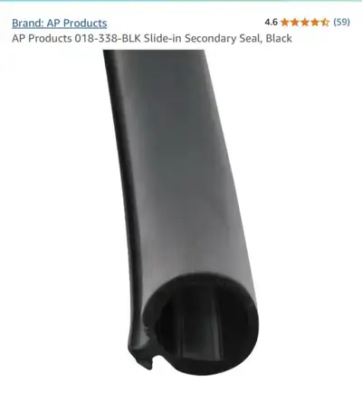 AP Products 018-338-BLK Slide-in Secondary Seal, Black Slide Out Seal, Slide In Secondary Seal, 13/1...