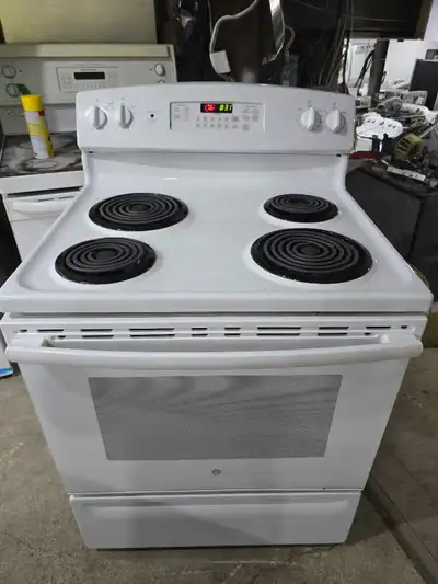 OAKVILLE! - CAN DELIVER GE 30" White Electric Coil Top Stove Ove, View more