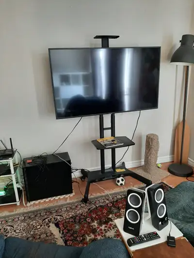 Samsung TV and Stand, View more
